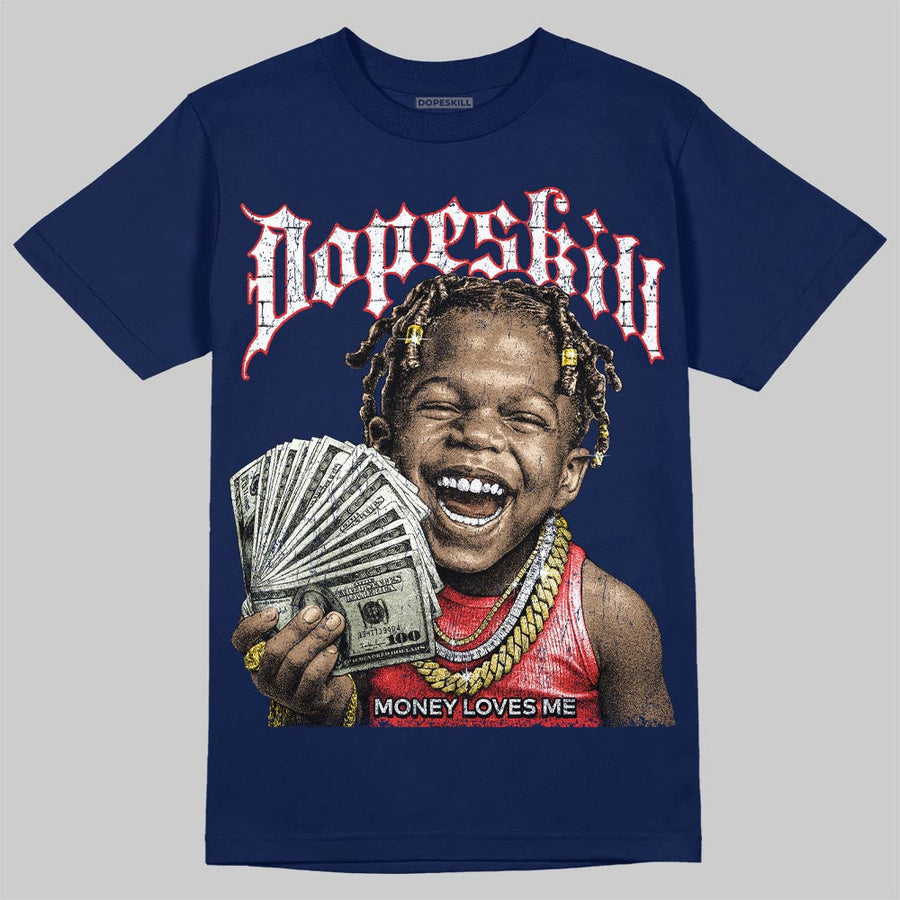 University Blue 'Money Loves Me' DopeSkill Graphic T-Shirt