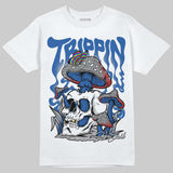 “True Blue” 3s DopeSkill T-Shirt Trippin Graphic