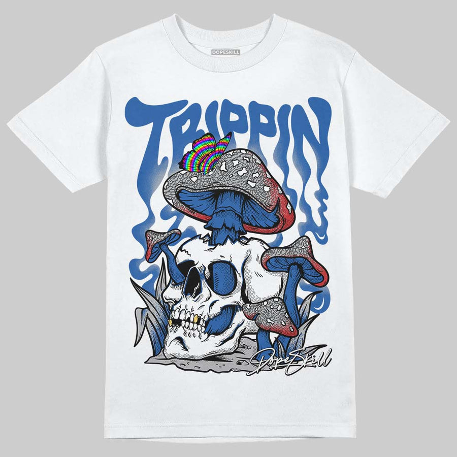 “True Blue” 3s DopeSkill T-Shirt Trippin Graphic