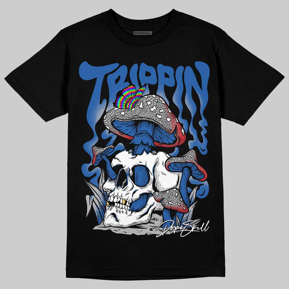 “True Blue” 3s DopeSkill T-Shirt Trippin Graphic