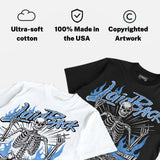 Black University Blue 5s DopeSkill T-Shirt Laid Back Graphic