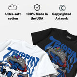 “True Blue” 3s DopeSkill T-Shirt Trippin Graphic