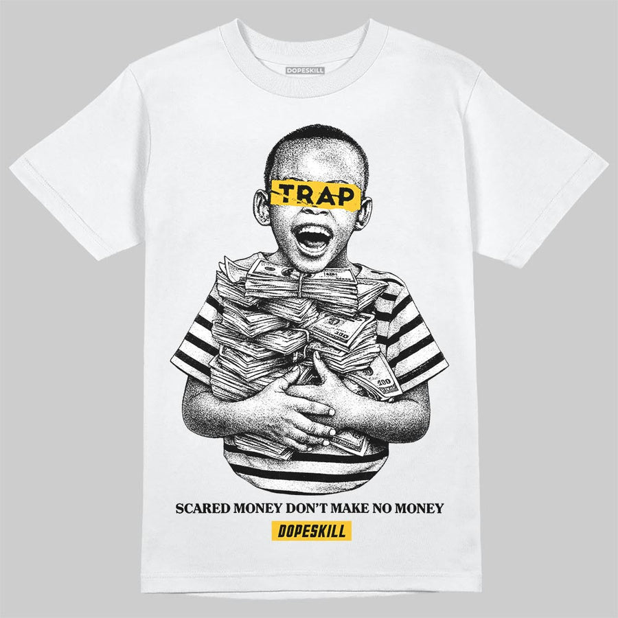 Yellow 'Scared Money Don't Make No Money' DopeSkill Graphic T-Shirt