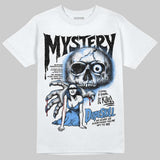 Black University Blue 5s DopeSkill T-Shirt Mystery Ghostly Grasp Graphic