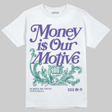 Grape 5s DopeSkill T-Shirt Money Is Our Motive Typo Graphic