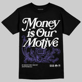 Grape 5s DopeSkill T-Shirt Money Is Our Motive Typo Graphic