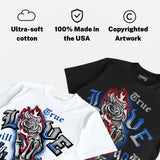 “True Blue” 3s DopeSkill T-Shirt True Love Will Kill You Graphic