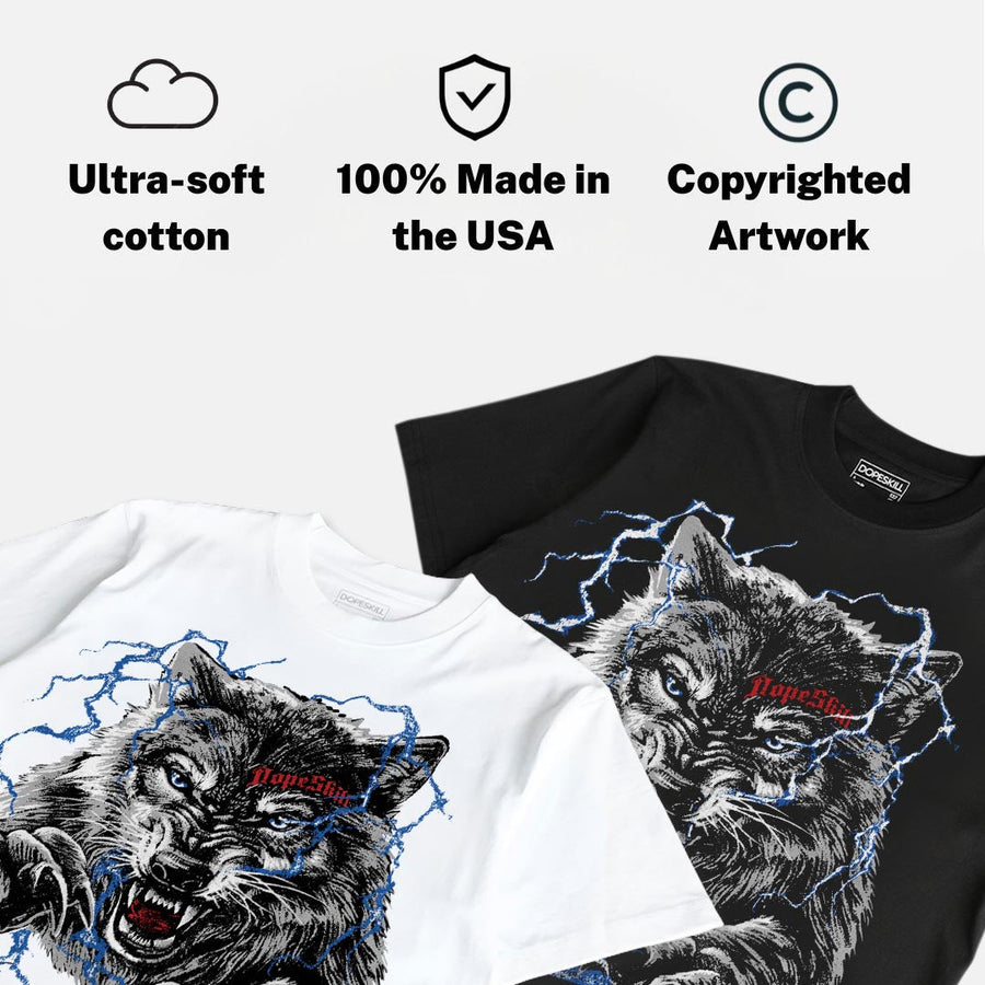 “True Blue” 3s DopeSkill T-Shirt No Fear Graphic