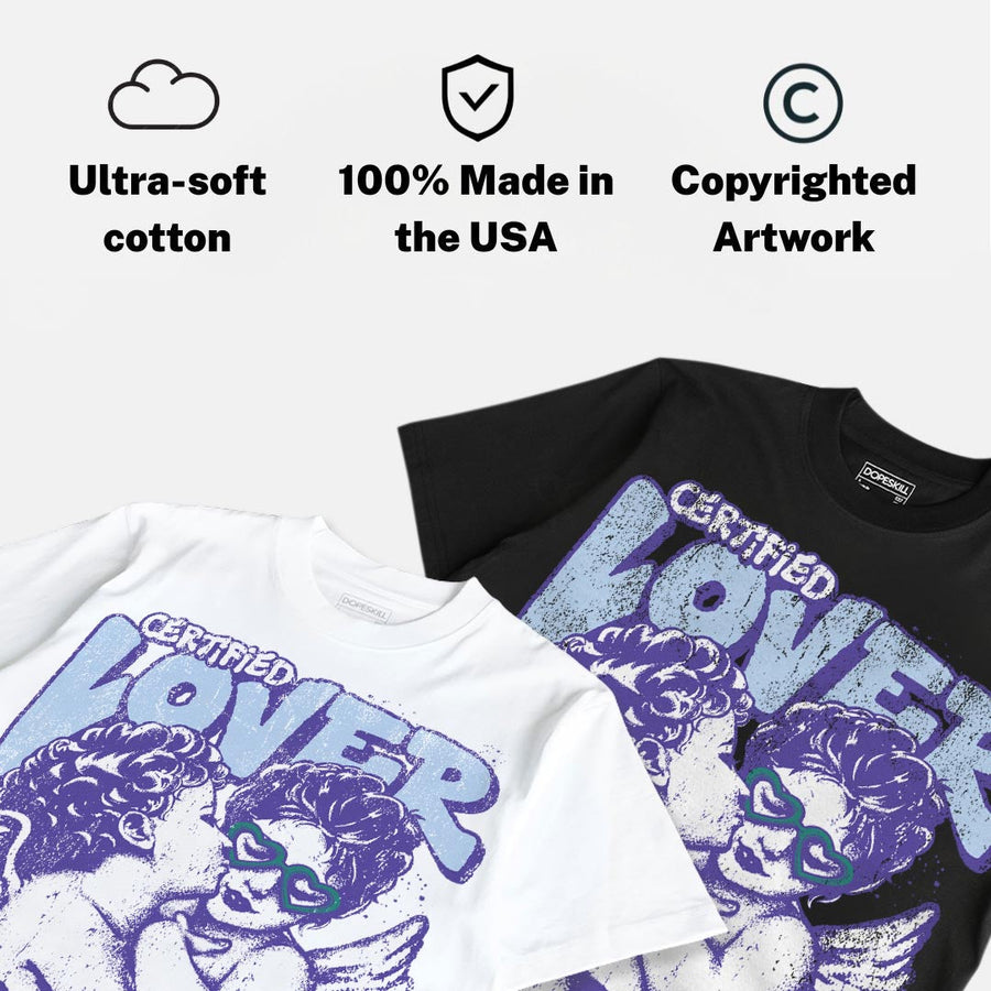Grape 5s DopeSkill Oversize Print T-Shirt Real Ones Choose Loyalty Graphic