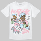 Medium Soft Pink 4s DopeSkill T-Shirt No Risk No Story Graphic
