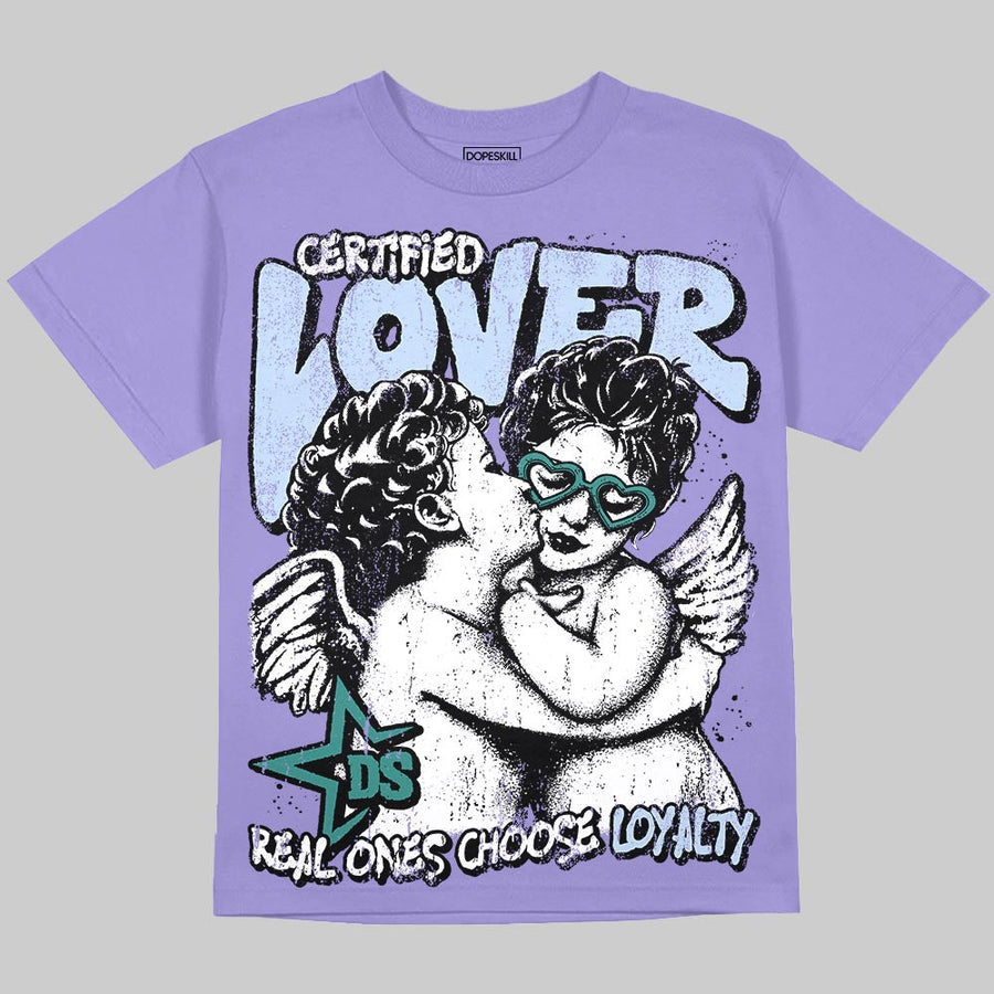 Grape 5s DopeSkill Oversize Print T-Shirt Real Ones Choose Loyalty Graphic