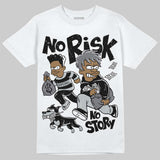Wolf Grey 12s DopeSkill T-Shirt No Risk No Story Graphic