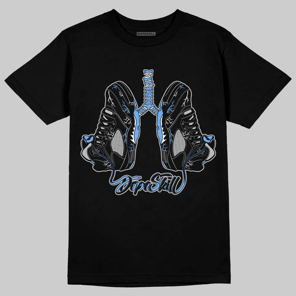 Black University Blue 5s DopeSkill T-Shirt Breathe Graphic
