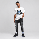 Black University Blue 5s DopeSkill T-Shirt Breathe Graphic