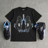 Black University Blue 5s DopeSkill T-Shirt Breathe Graphic