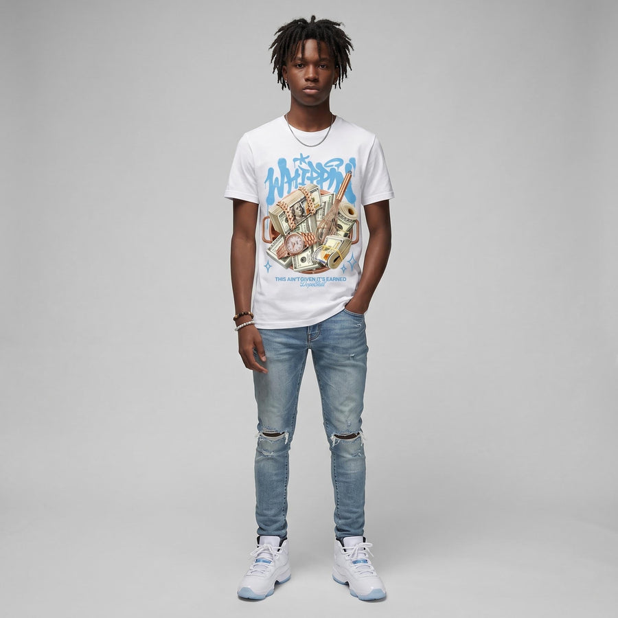 Legend Blue 11s DopeSkill T-Shirt Whippin Graphic