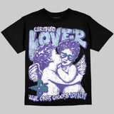 Grape 5s DopeSkill Oversize Print T-Shirt Real Ones Choose Loyalty Graphic