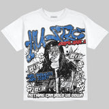 “True Blue” 3s DopeSkill Oversize Print T-Shirt No Money No Lust Graphic