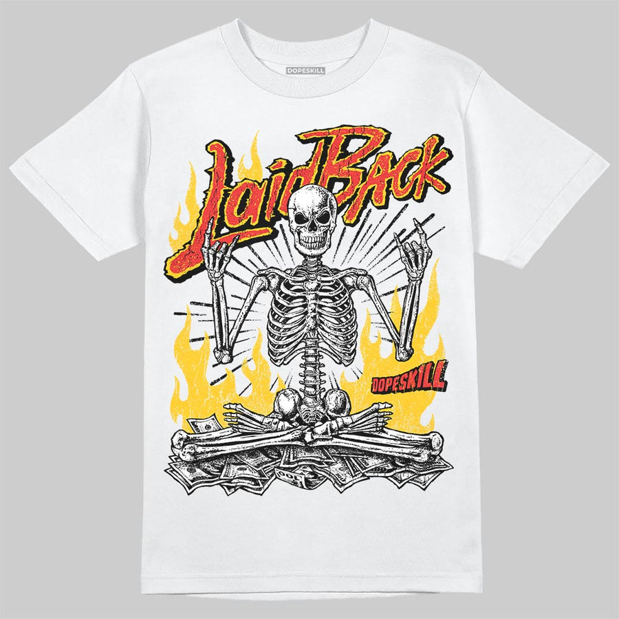 Yellow 'Laid Back' DopeSkill Graphic T-Shirt