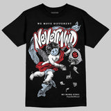 Black Metallic Reimagined 5s DopeSkill T-Shirt Nevermind Graphic