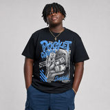 Black University Blue 5s DopeSkill T-Shirt Pocket Change Graphic