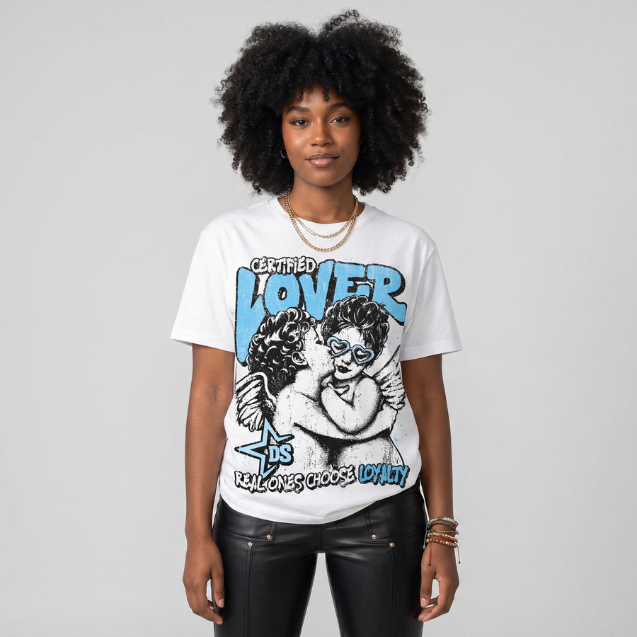 Legend Blue 11s DopeSkill Oversize Print T-Shirt Real Ones Choose Loyalty Graphic