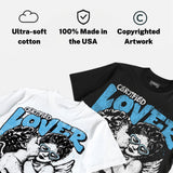 Legend Blue 11s DopeSkill Oversize Print T-Shirt Real Ones Choose Loyalty Graphic