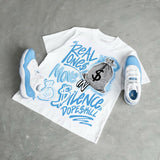 UNC 11s DopeSkill T-Shirt Real Ones Move In Silence Graphic