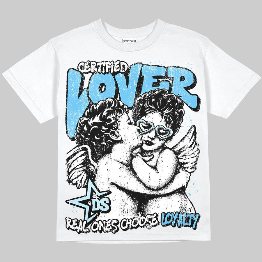 Legend Blue 11s DopeSkill Oversize Print T-Shirt Real Ones Choose Loyalty Graphic