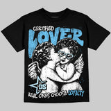 Legend Blue 11s DopeSkill Oversize Print T-Shirt Real Ones Choose Loyalty Graphic