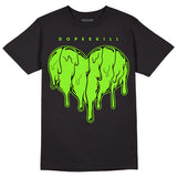 Neon Green Collection DopeSkill T-Shirt Slime Drip Heart Graphic