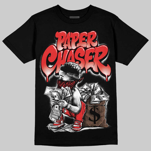 AJ 13 Chicago True Red Cherry DopeSkill T-Shirt Paper Chaser Boy Graphic