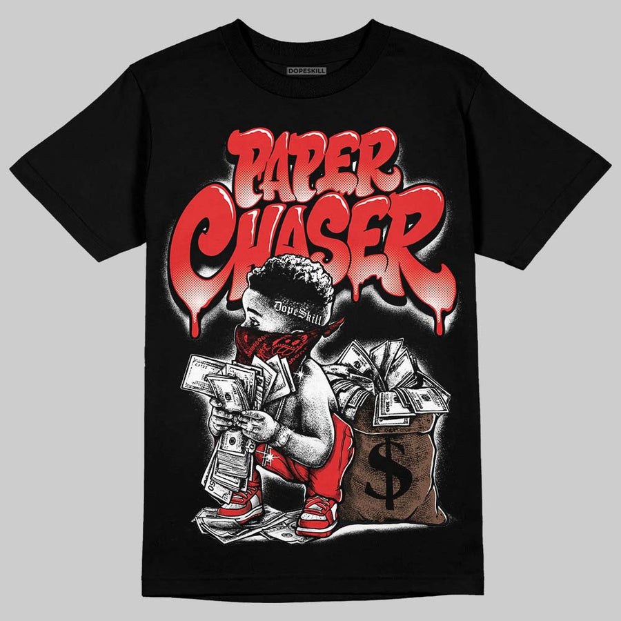 AJ 13 Chicago True Red Cherry DopeSkill T-Shirt Paper Chaser Boy Graphic