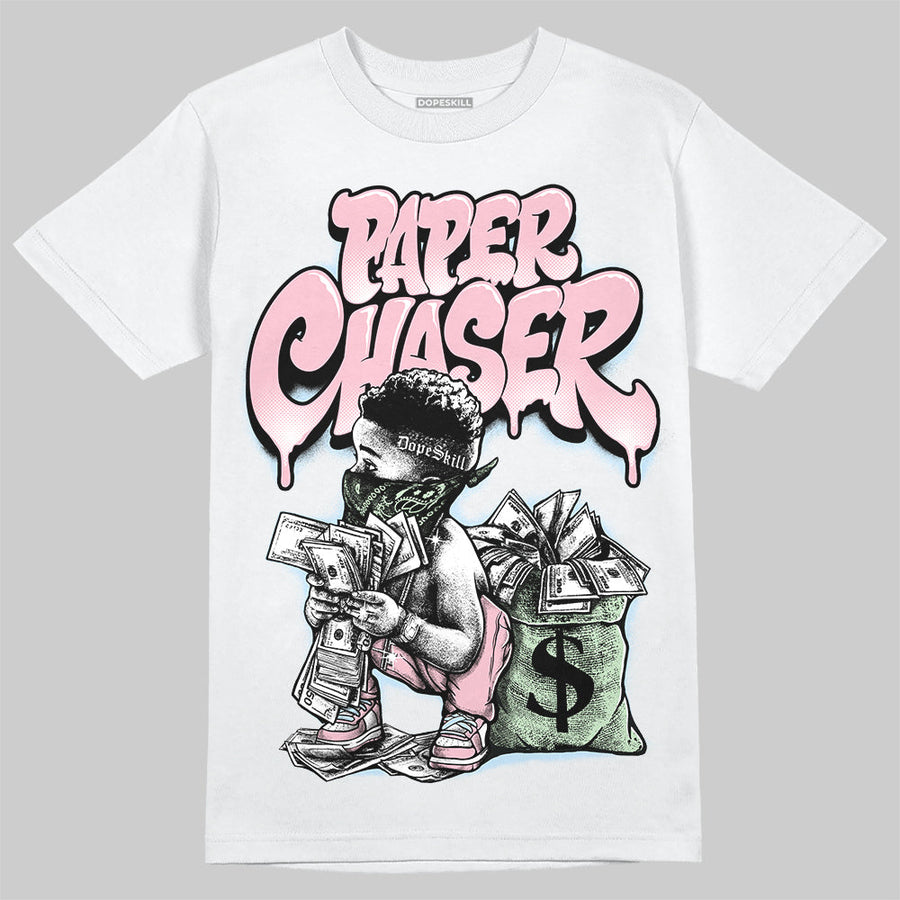 Medium Soft Pink 4s DopeSkill T-Shirt Paper Chaser Boy Graphic