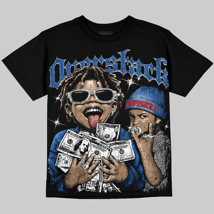 “True Blue” 3s DopeSkill Oversize Print T-Shirt Overstack Graphic