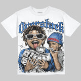 “True Blue” 3s DopeSkill Oversize Print T-Shirt Overstack Graphic