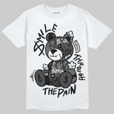 Black Cat 4s DopeSkill T-Shirt Smile Through The Pain Graphic