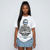 Black University Blue 5s DopeSkill T-Shirt Scared Money Don't Make No Money Graphic