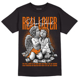 Orange Black White DopeSkill T-Shirt Real Lover Graphic