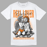 Orange Black White DopeSkill T-Shirt Real Lover Graphic