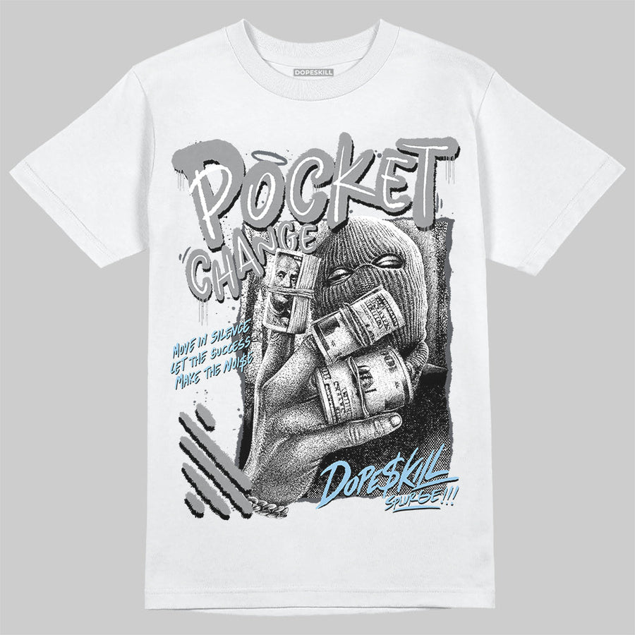 Wolf Grey 5s DopeSkill T-Shirt Pocket Change Graphic