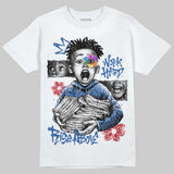 “True Blue” 3s DopeSkill T-Shirt Work Hard Rise Above Graphic