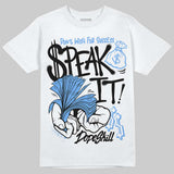 Black University Blue 5s DopeSkill T-Shirt Speak It Graphic