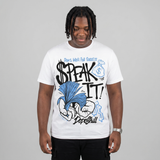 Black University Blue 5s DopeSkill T-Shirt Speak It Graphic