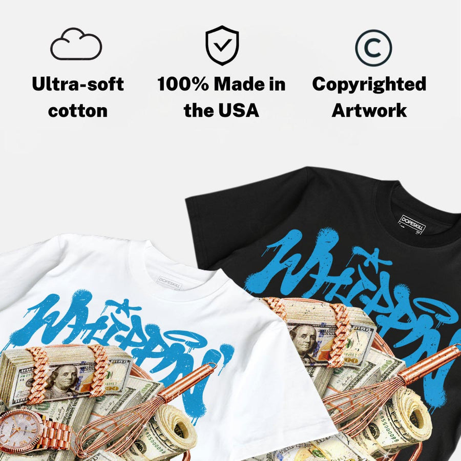 Military Blue 4s DopeSkill T-Shirt Whippin Graphic