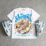 Military Blue 4s DopeSkill T-Shirt Whippin Graphic