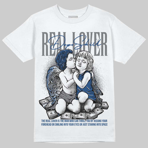 Flint Grey 9s DopeSkill T-Shirt Real Lover Graphic