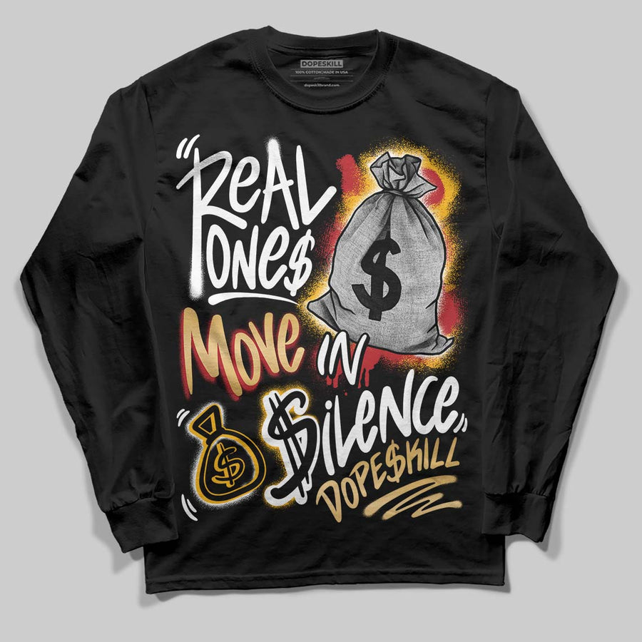 Taxi 12s 2025 DopeSkill Long Sleeve T-Shirt Real Ones Move In Silence Graphic
