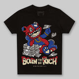 Rare Air 4s DopeSkill Toddler Kids T-shirt Born To Be Rich Graphic