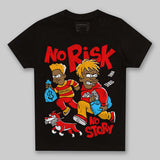 Red Collection DopeSkill Toddler Kids T-shirt No Risk No Story Graphic